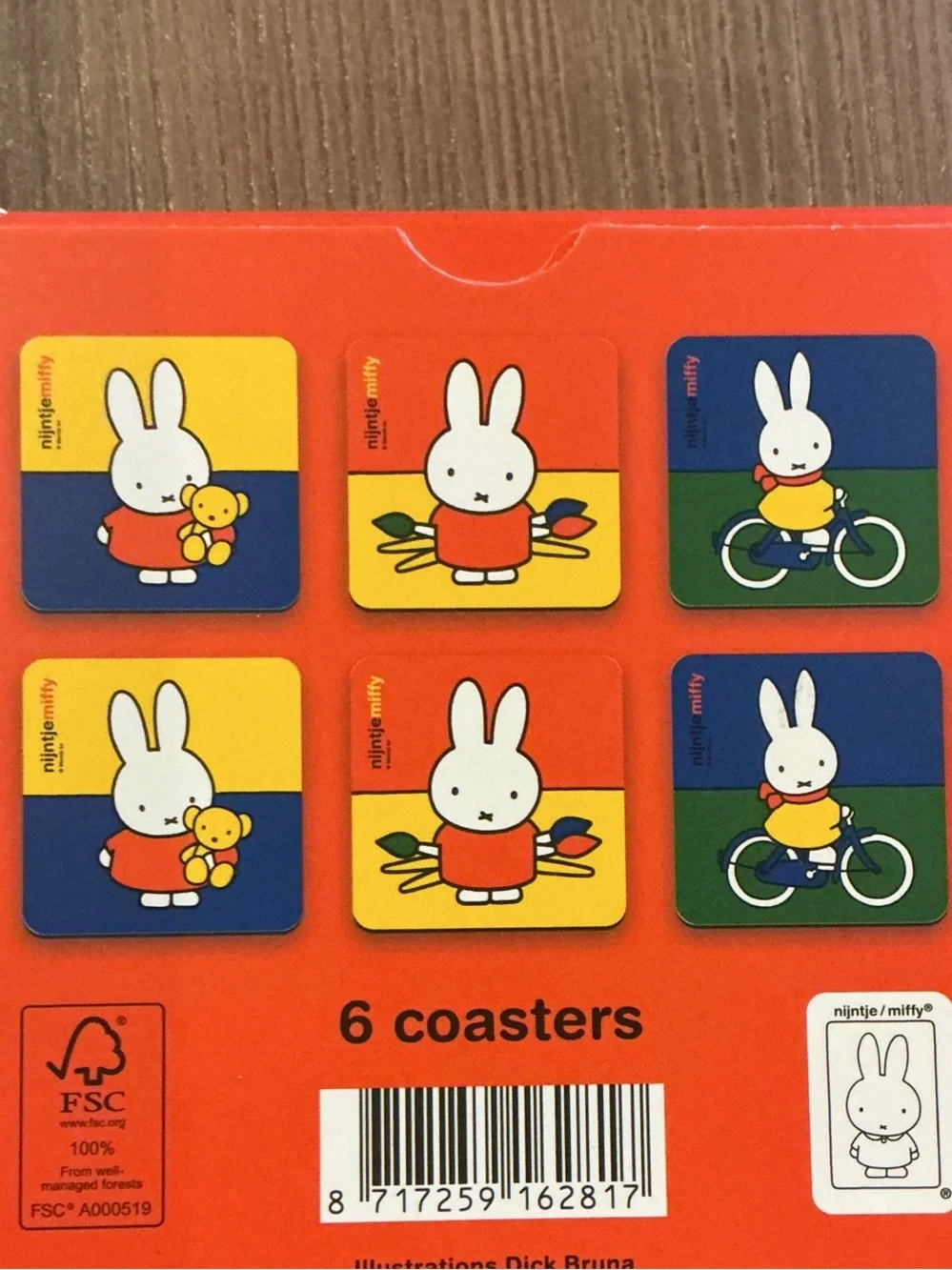 Nijntje x Miffy glassware coasters (6)